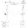 Conjunto de ducha empotrada pared termostatica