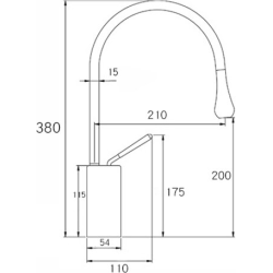 Grifo de lavabo monomando giratorio cromado