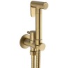 Grifo de bidet empotrado dorado cepillado ducha higienica oro