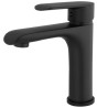 Grifo de lavabo monomando negro mate serie Turia