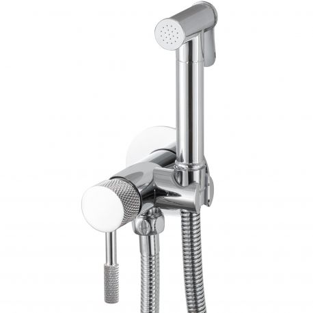 Grifo de bidet empotrado acabado luxury cromado