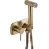 Grifo bidet empotrado dorado cepillado agua fría y caliente monomando