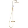 Barra de ducha/bañera termostatica oro mate cepillado
