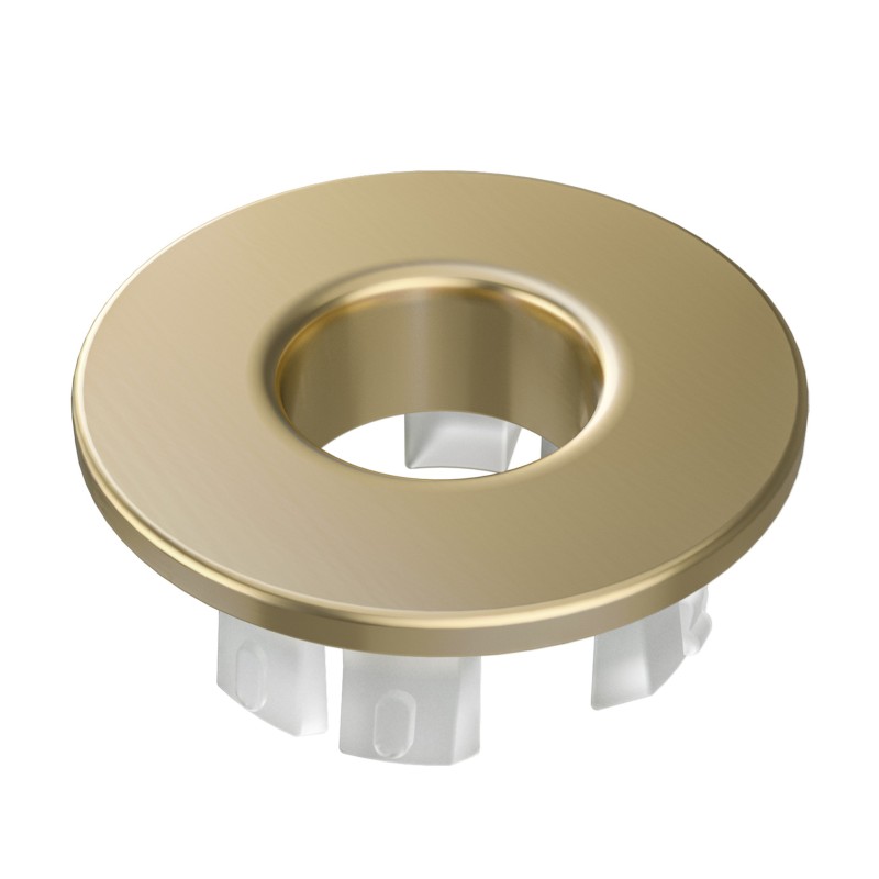 Embellecedor rebosadero lavabo color oro mate Embellecedor rebosadero lavabo color oro mate