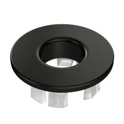 Embellecedor rebosadero  lavabo color negro mate