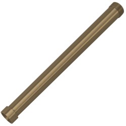 Tubo alargador ducha dorado vintage 30cm