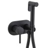 Grifo bidet empotrado negro mate agua fría y caliente monomando