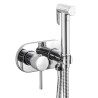 Grifo de bidet empotrado monomando spay ducha (frió y caliente) Serie Jucar