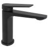 Grifo de lavabo monomando negro mate serie Valdivia