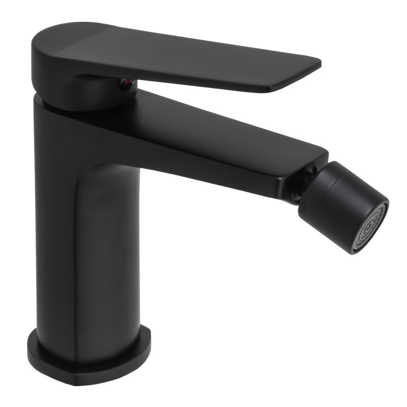 Grifo de bidé monomando negro mate serie Valdivia