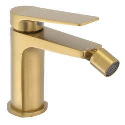 Grifo de bidé monomando oro  mate serie Valdivia