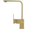 Grifo de cocina giratorio cuadrado monomando giratorio oro mate serie Lor