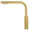 Grifo de cocina monomando 3 vías cuadrado con osmosis en oro mate serie Porcos