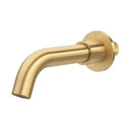 Caño corto de 15cm en dorado cepillado