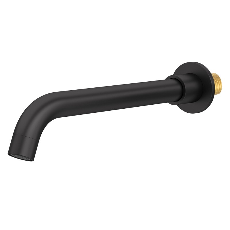 Caño redondo 26cm negro mate