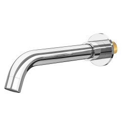 Caño corto de 21cm en cromado