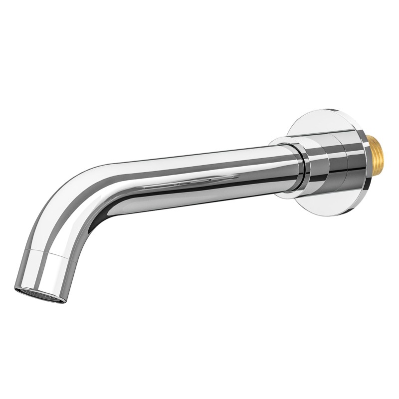 Caño corto de 21cm en cromado