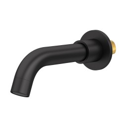 Caño corto de 15cm en negro mate