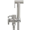 Grifo de bidet empotrado1 via acero cepillado  ducha higiénica agua fría