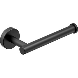 Toallero + portarrollos + percha - Accesorios de baño negro mate de acero inoxidable SUS304