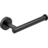 Toallero + portarrollos + percha - Accesorios de baño negro mate de acero inoxidable SUS304