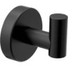 Toallero + portarrollos + percha - Accesorios de baño negro mate de acero inoxidable SUS304