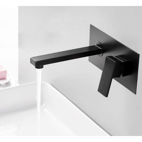 1 Uds Grifo Mezclador Para Fregadero De Cocina Caño Giratorio Negro Lavabo De Laton Doble Manija Agua Fria Y Caliente Grifo Mezclador Bristain Con Accesorios Estandar Del Reino Unido Sincero Electronica